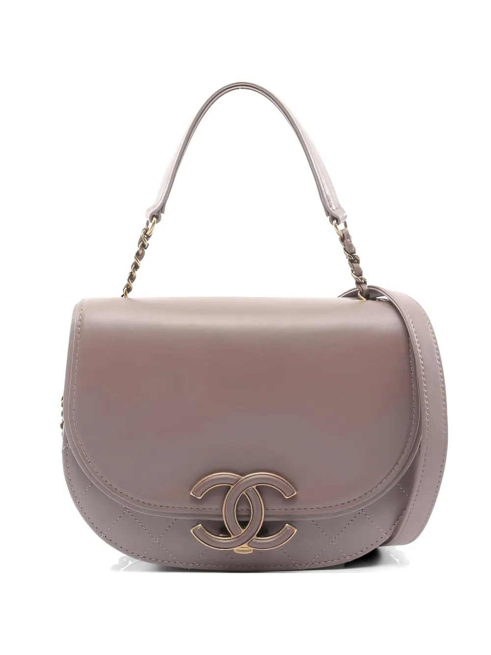 CHANEL Pre-Owned 2017-2018 Coco Curve Flap chain shoulder bag - Grigio