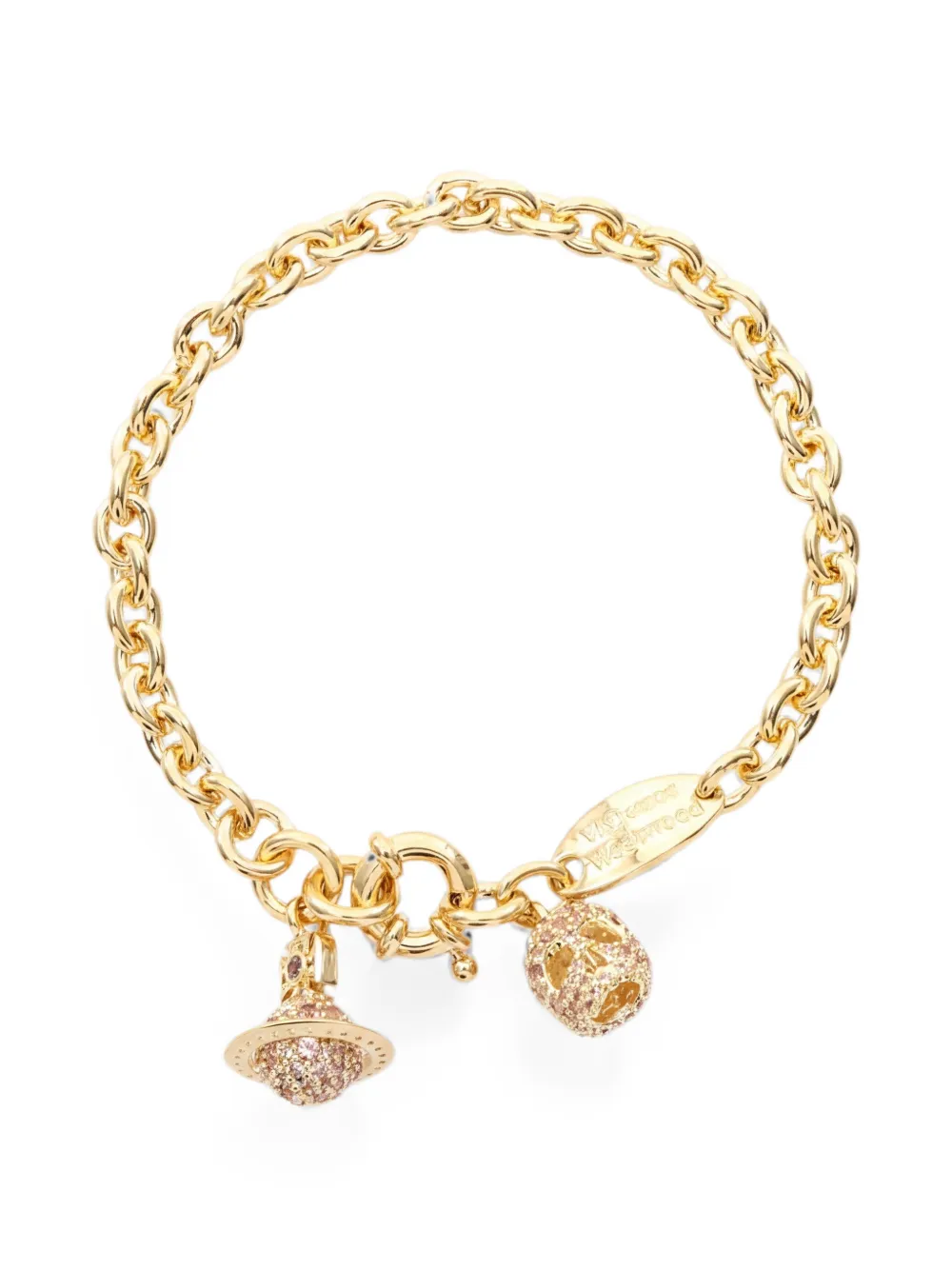 Vivienne Westwood Pre-Owned 2020s Circe chain bracelet - Oro