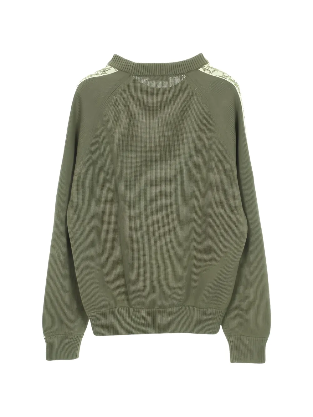Dior オリーブグリーン クルーネックセーター S Christian Dior Pre-Owned 2010s Oblique crew-neck Sweater | Green