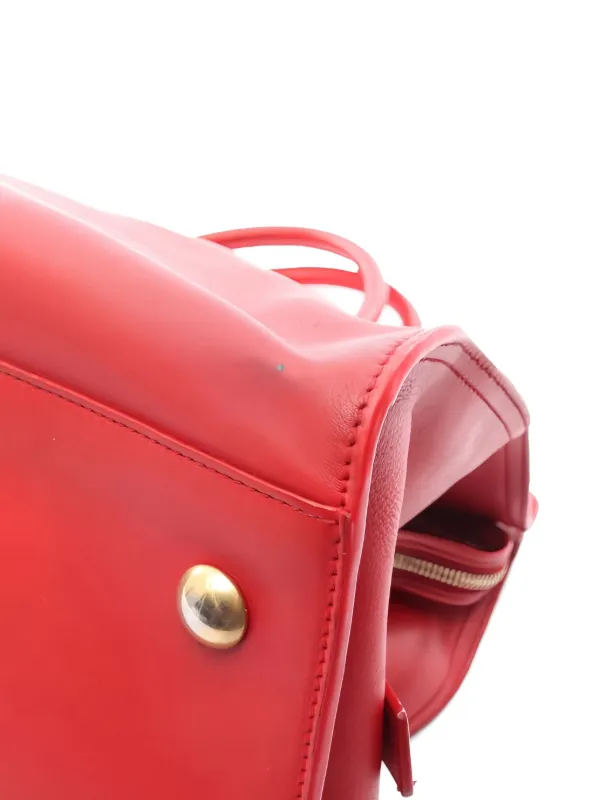 Saint Laurent Pre-Owned 2000s カバ レザーハンドバッグ | レッド 