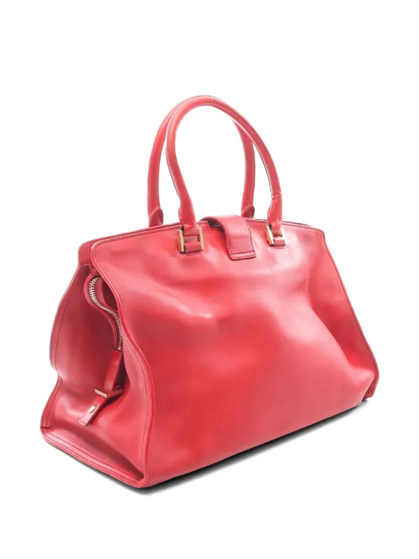 Saint Laurent Pre-Owned 2000s カバ レザーハンドバッグ | レッド 