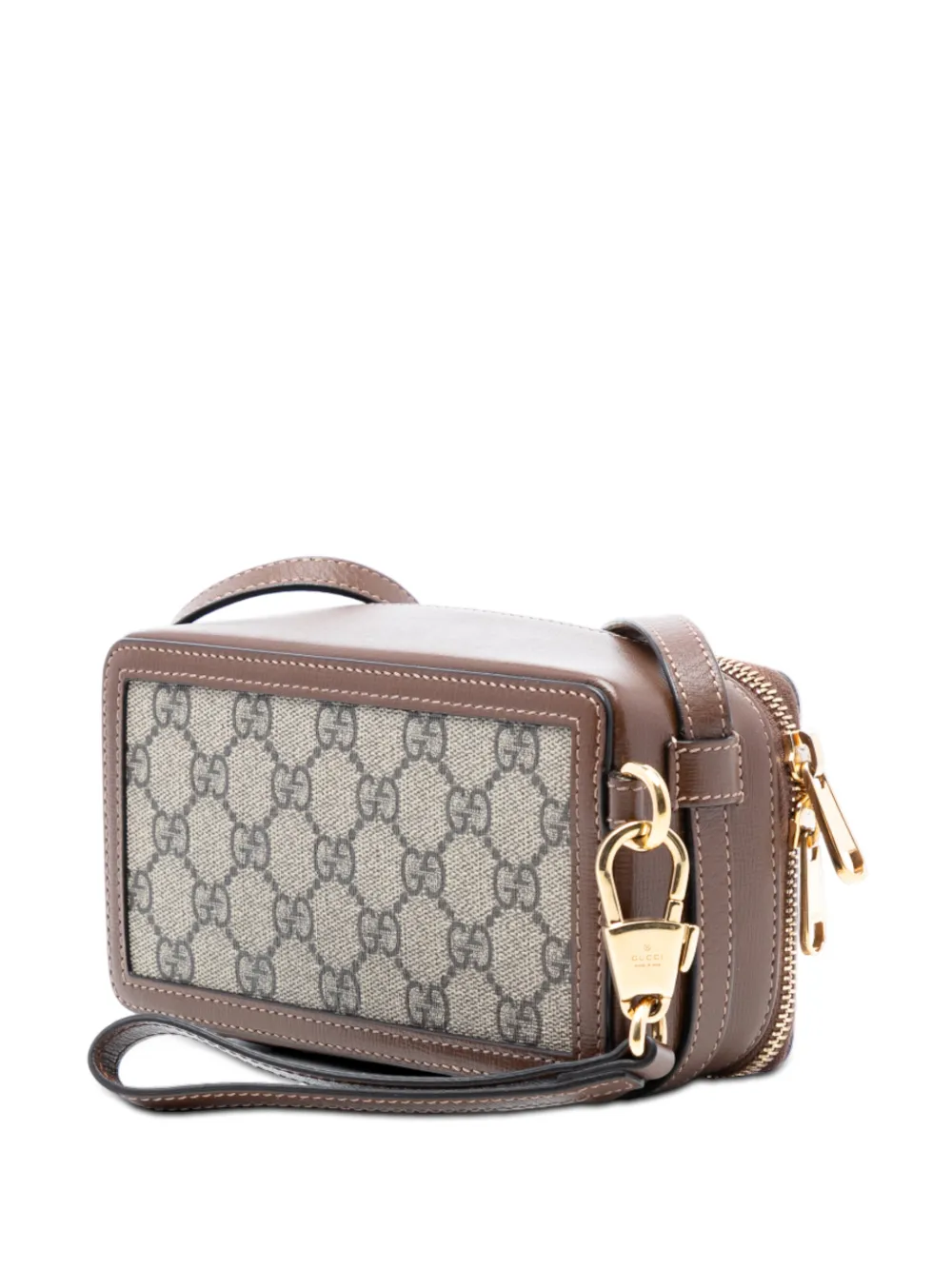  Gucci Pre-owned Sac à Bandoulière Interlocking G à Motif Gg Supreme (2016-2025) - Marron 