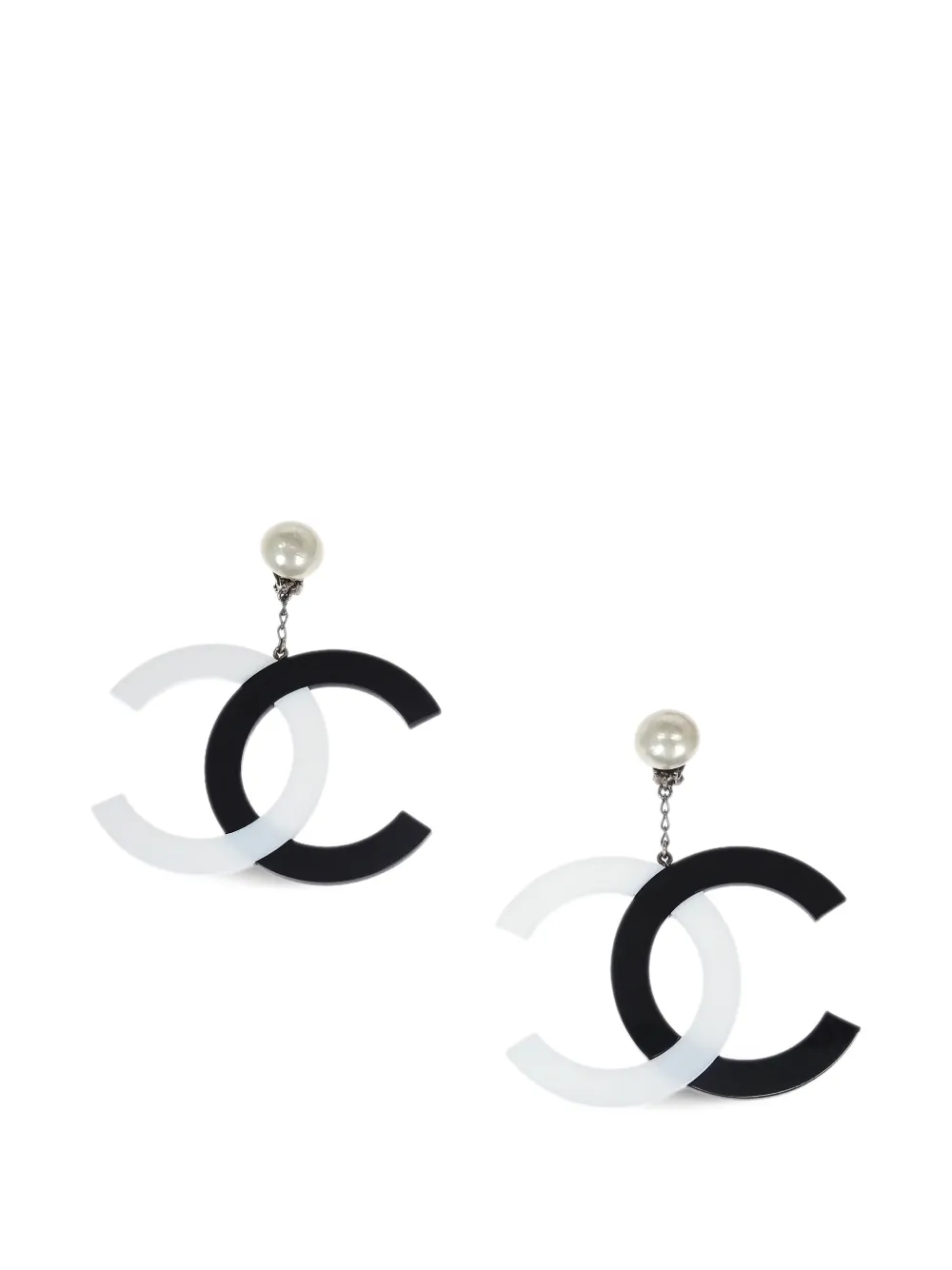 CHANEL Pre-Owned Orecchini CC 1996 - Nero