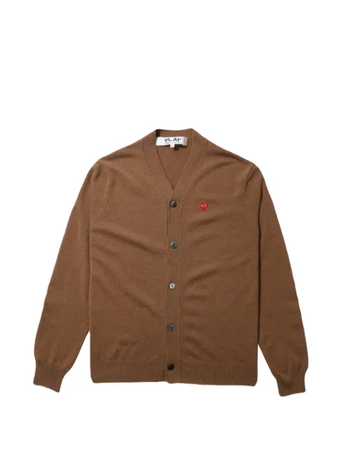 Comme Des Garçons Play logo细节排扣羊毛开衫