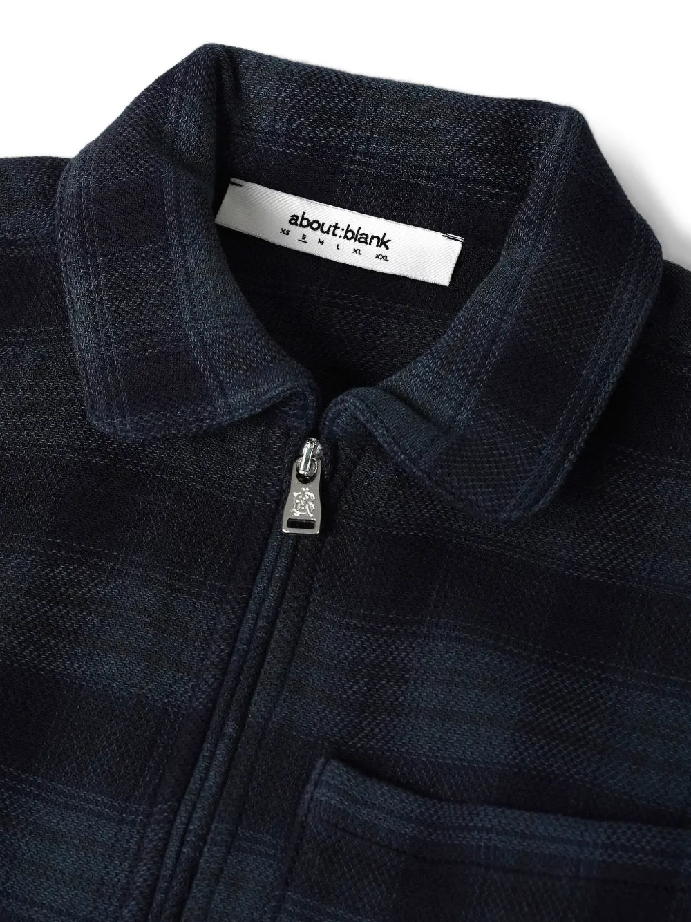 Plaid-Pattern Zipped Shirt