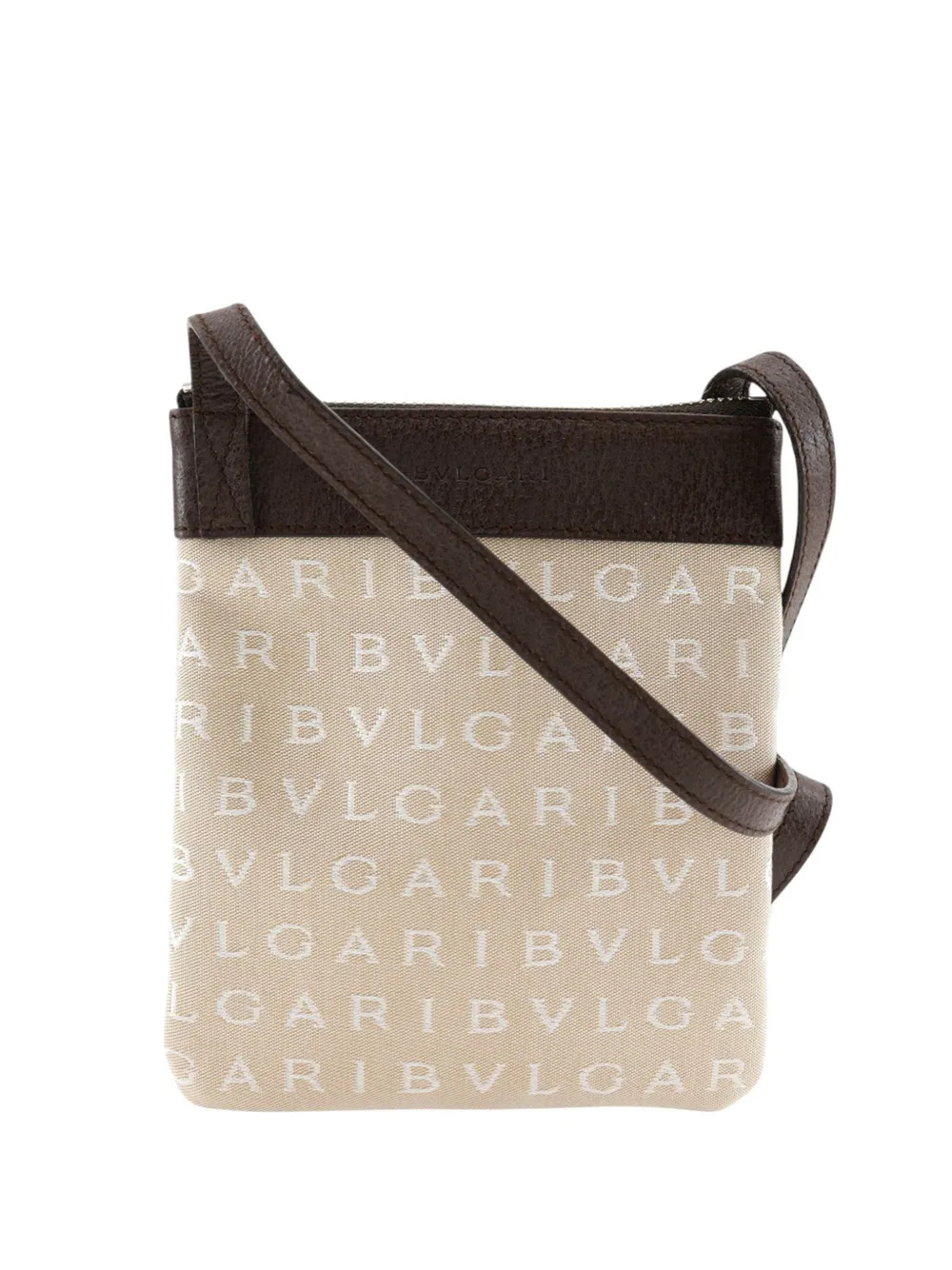 Bvlgari Pre-Owned 2000-2025 Logomania Canvas crossbody bag - Marrone