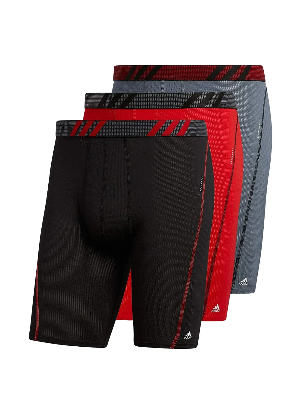 adidas logo-print boxer briefs (set of three) - Schwarz