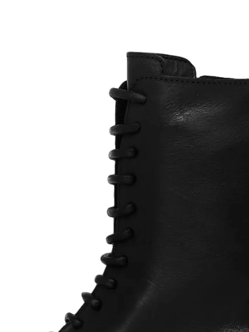 Ann Demeulemeester Ronde enkellaarzen Zwart