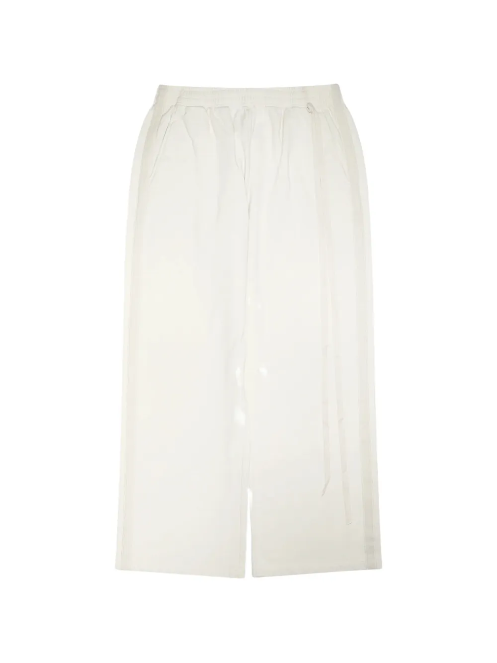 Ann Demeulemeester Pantaloni sportivi con banda laterale - Bianco