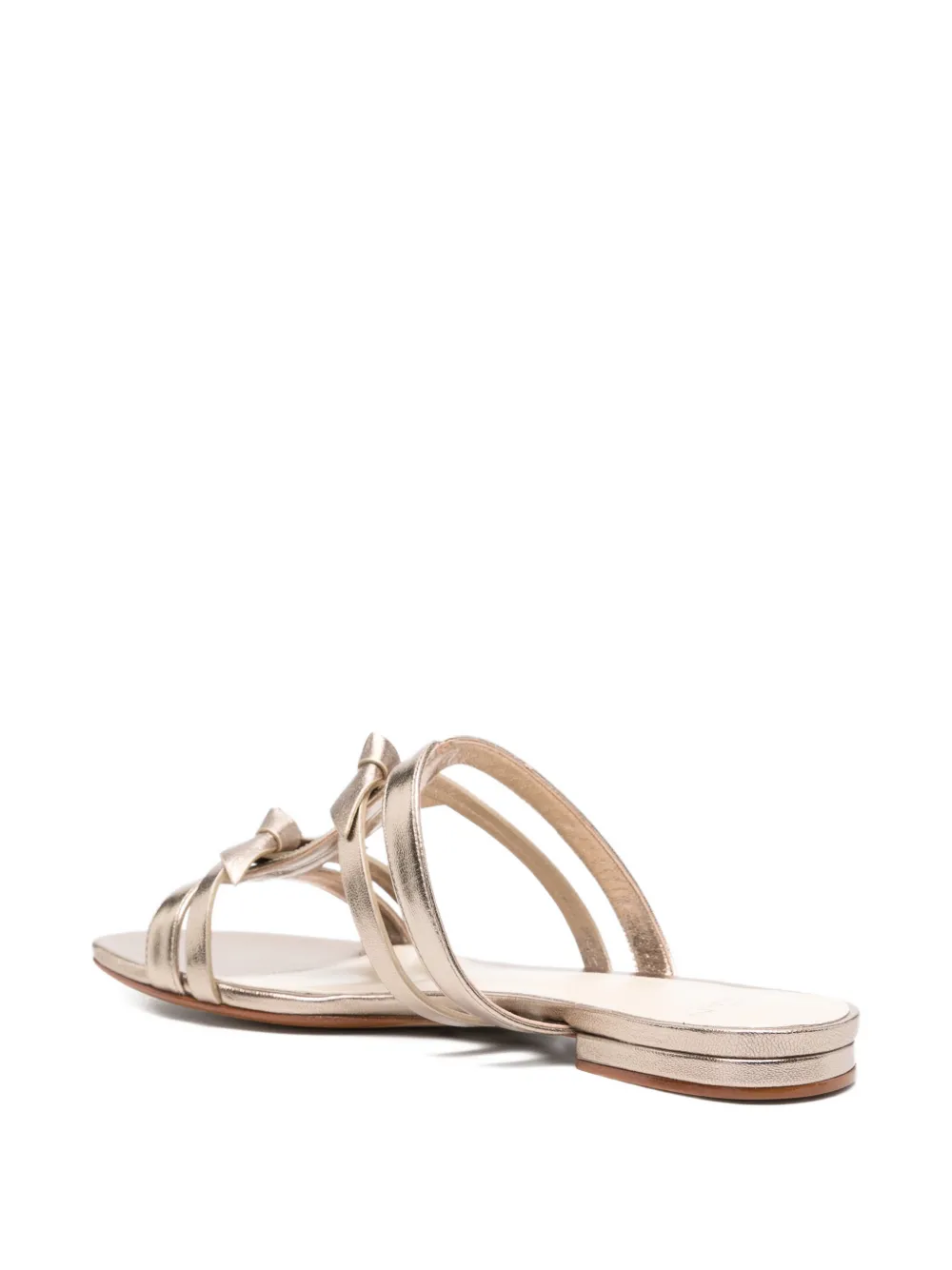 Alexandre Birman Slim Clarita gekooide sandalen met strik Goud