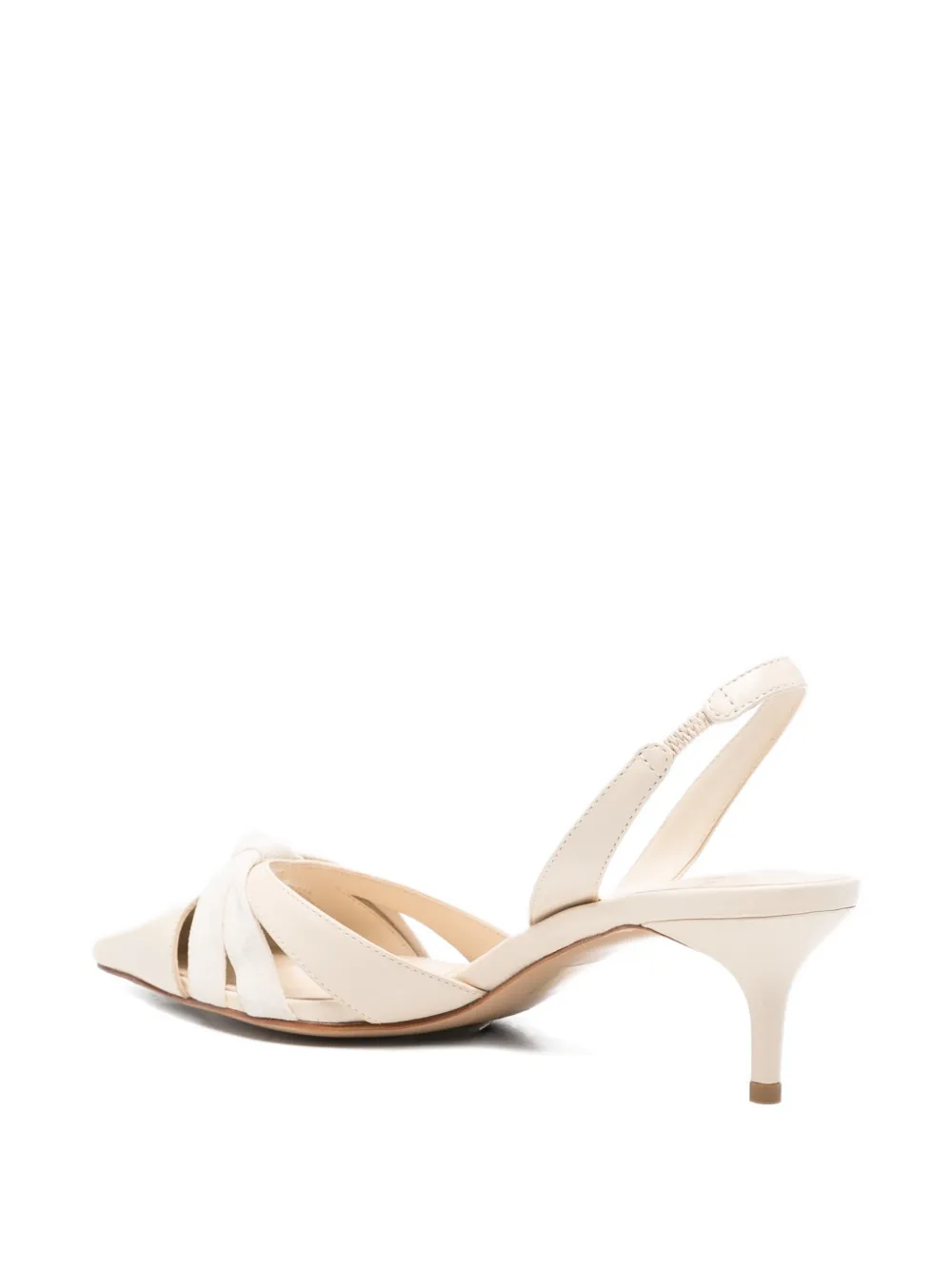 Alexandre Birman Clarita slingback pumps met geknoopt detail Beige