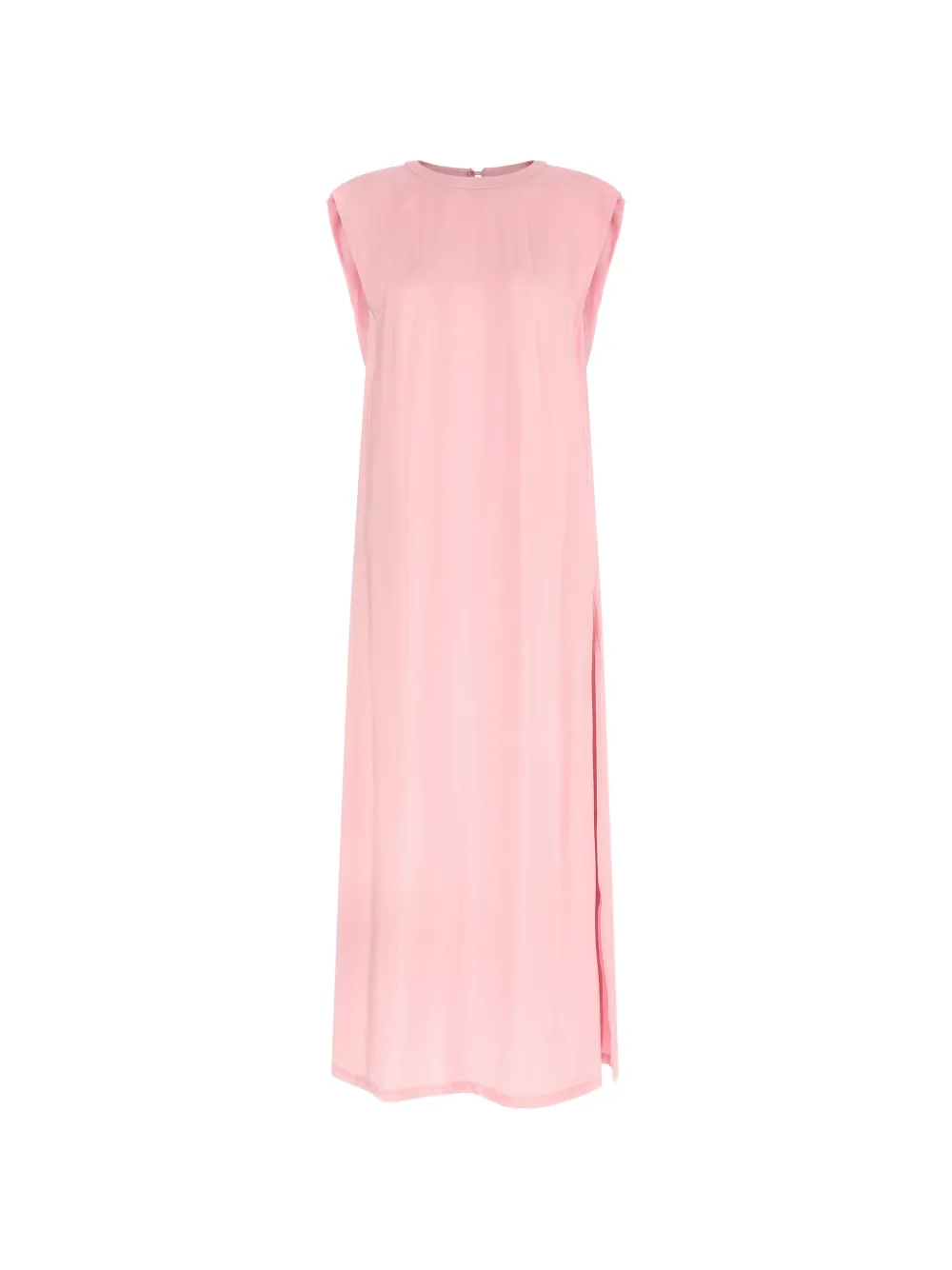 Nude round-neck sleeveless dress - Rosa