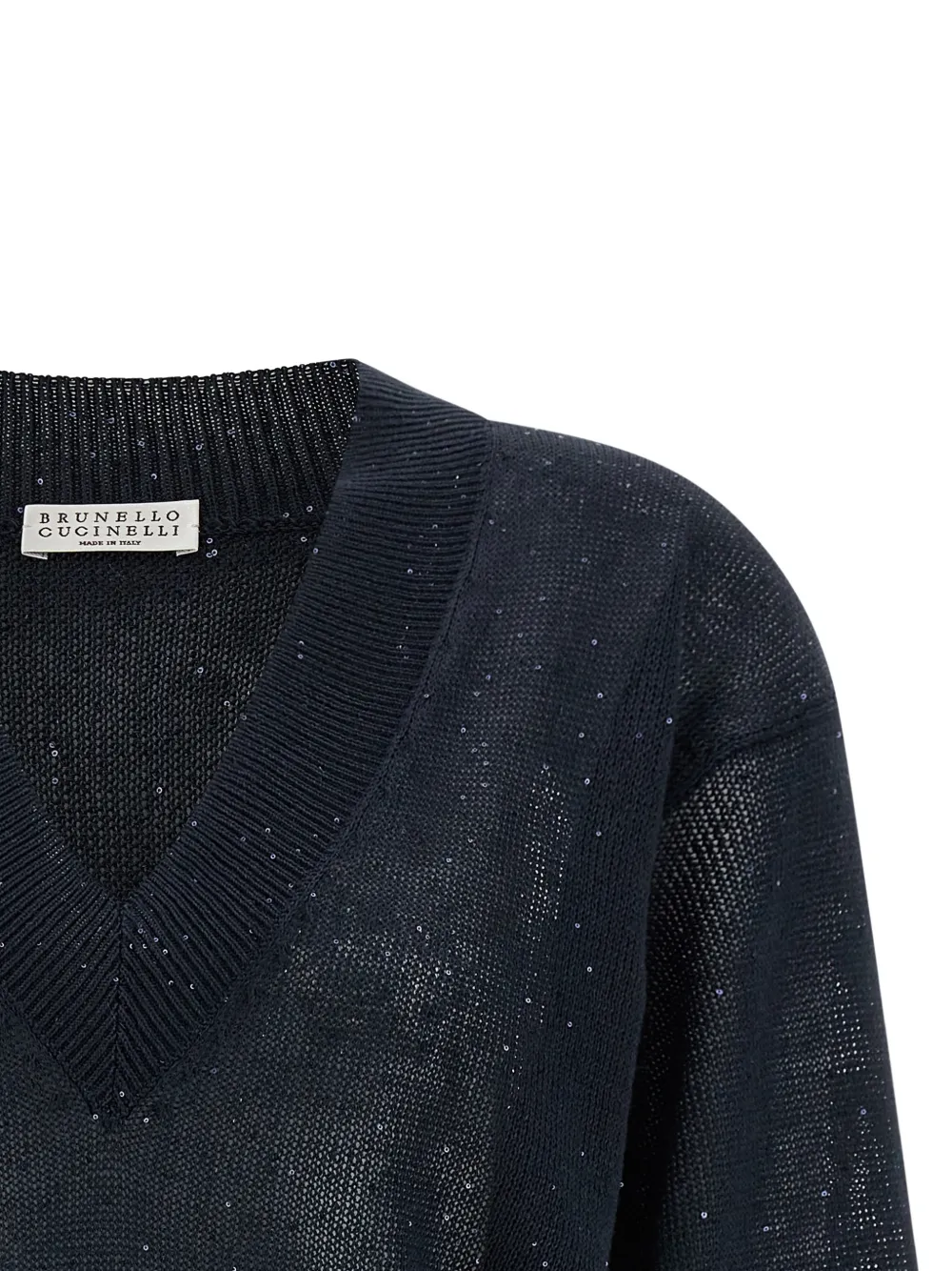  Brunello Cucinelli V-neck Sweater - Blue 