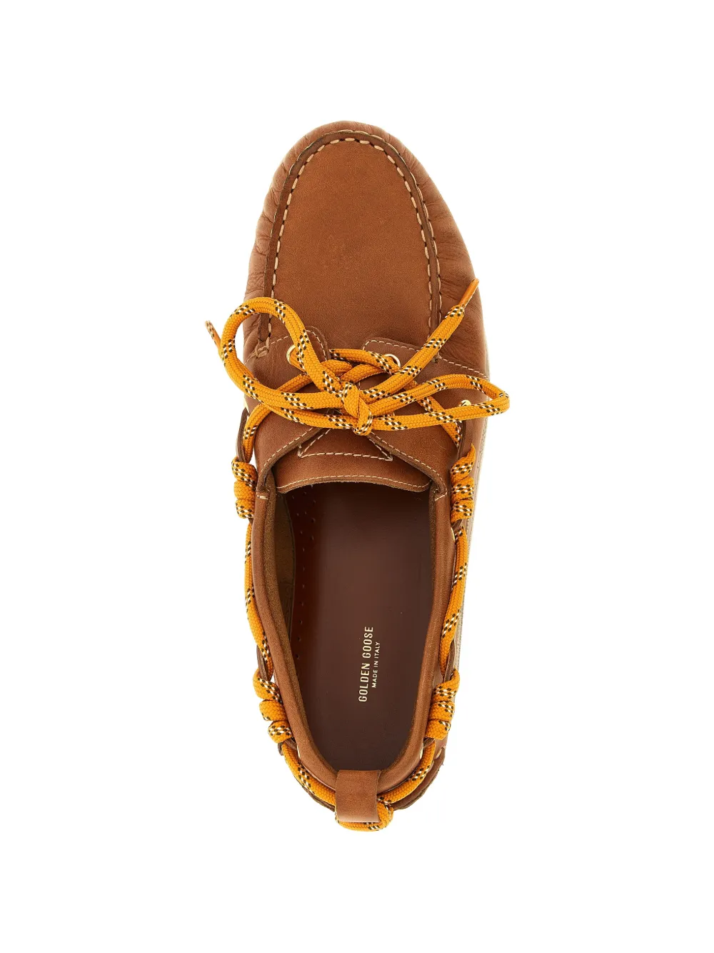 Golden Goose Leren bootschoenen Bruin