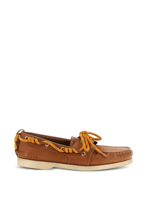 Golden Goose laced leather boat shoes