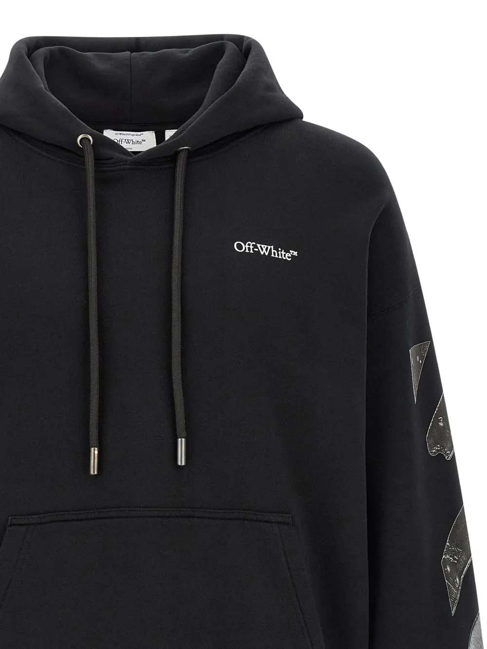 Off-White Arrow Skate hoodie met logo Zwart