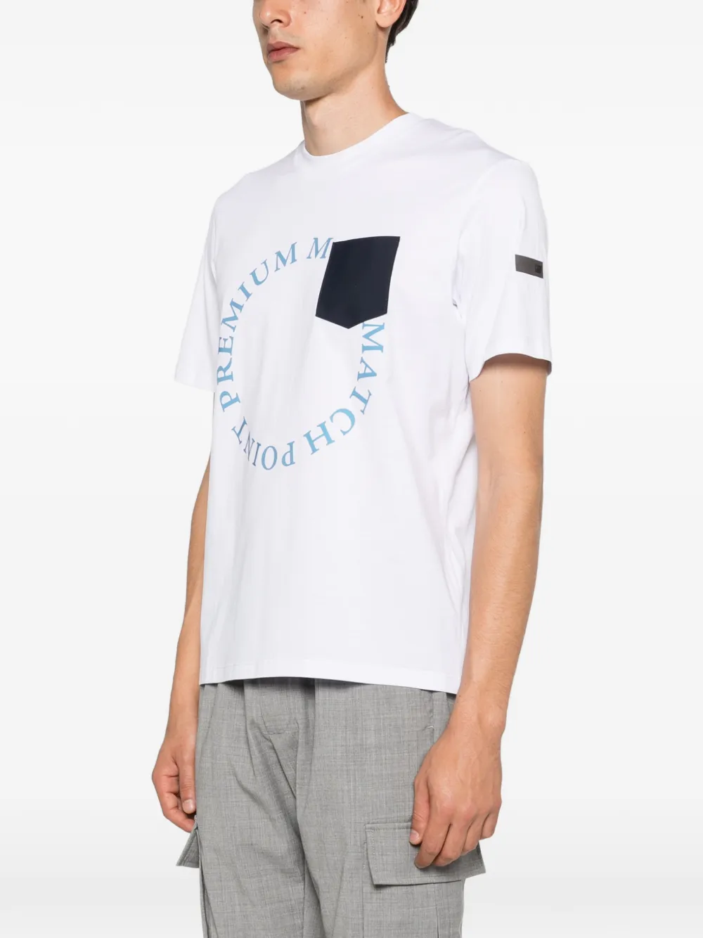  Pmds Globe Chest-pocket T-shirt - White 