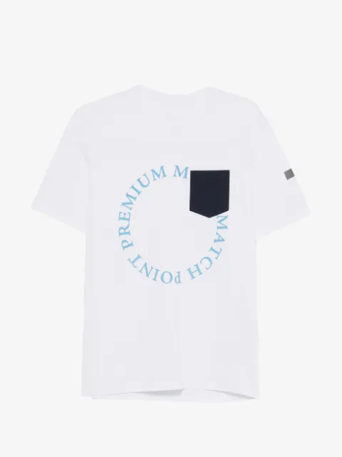 PMDS Globe chest-pocket T-shirt