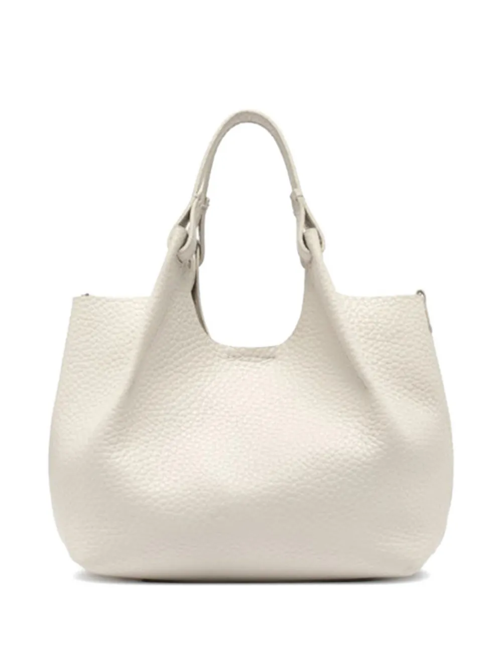 GIANNI CHIARINI Dua leren shopper Wit