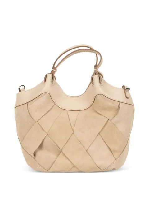 GIANNI CHIARINI woven top-handle clutch bag