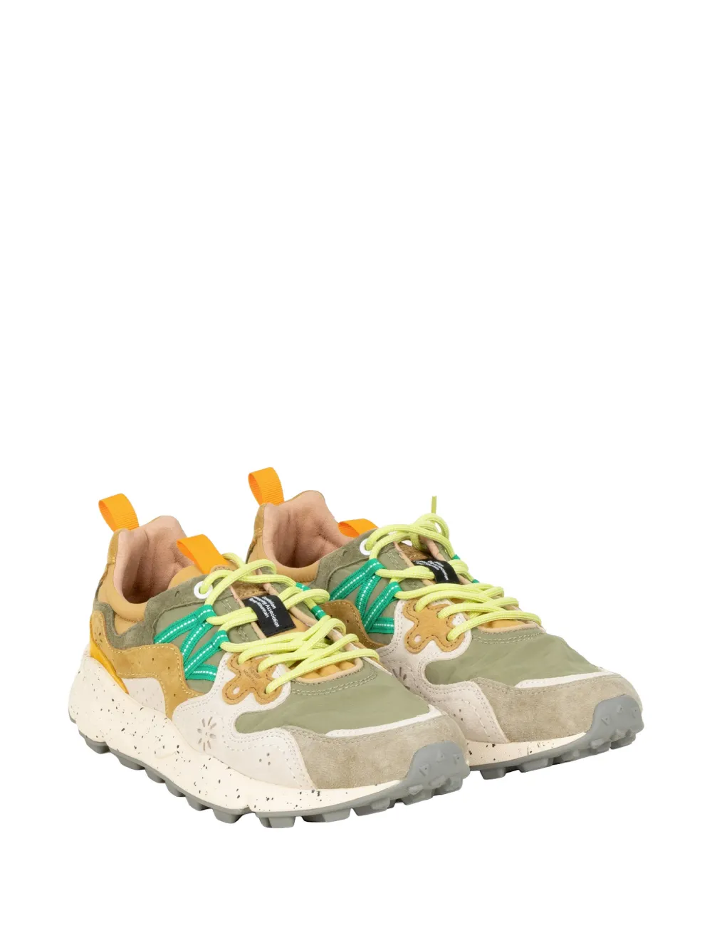 FLOWER MOUNTAIN Yamano 3 sneakers met applicatie Geel