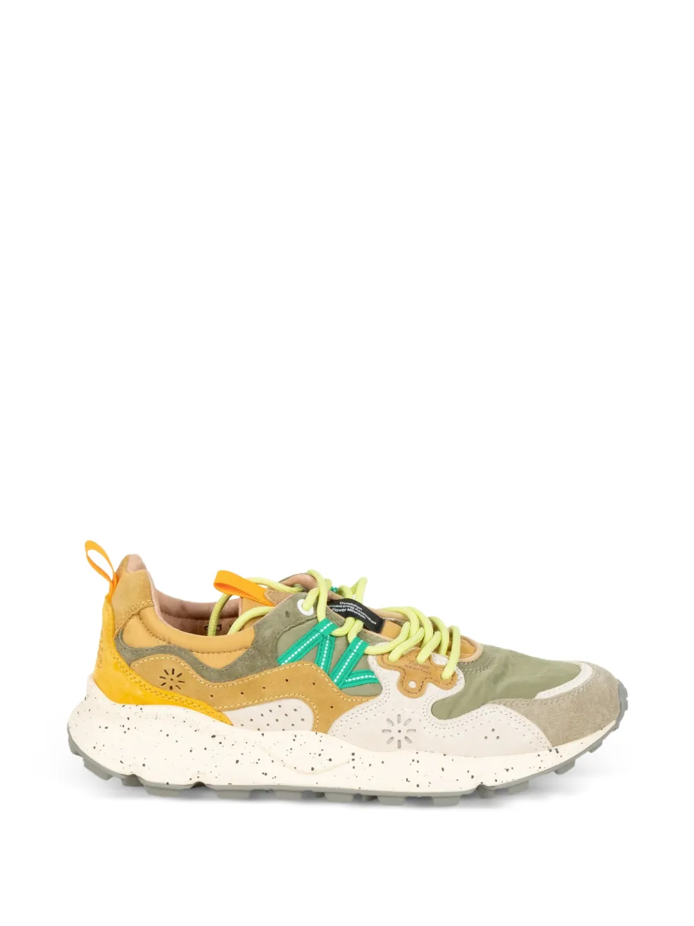 FLOWER MOUNTAIN Yamano 3 sneakers met applicatie Geel