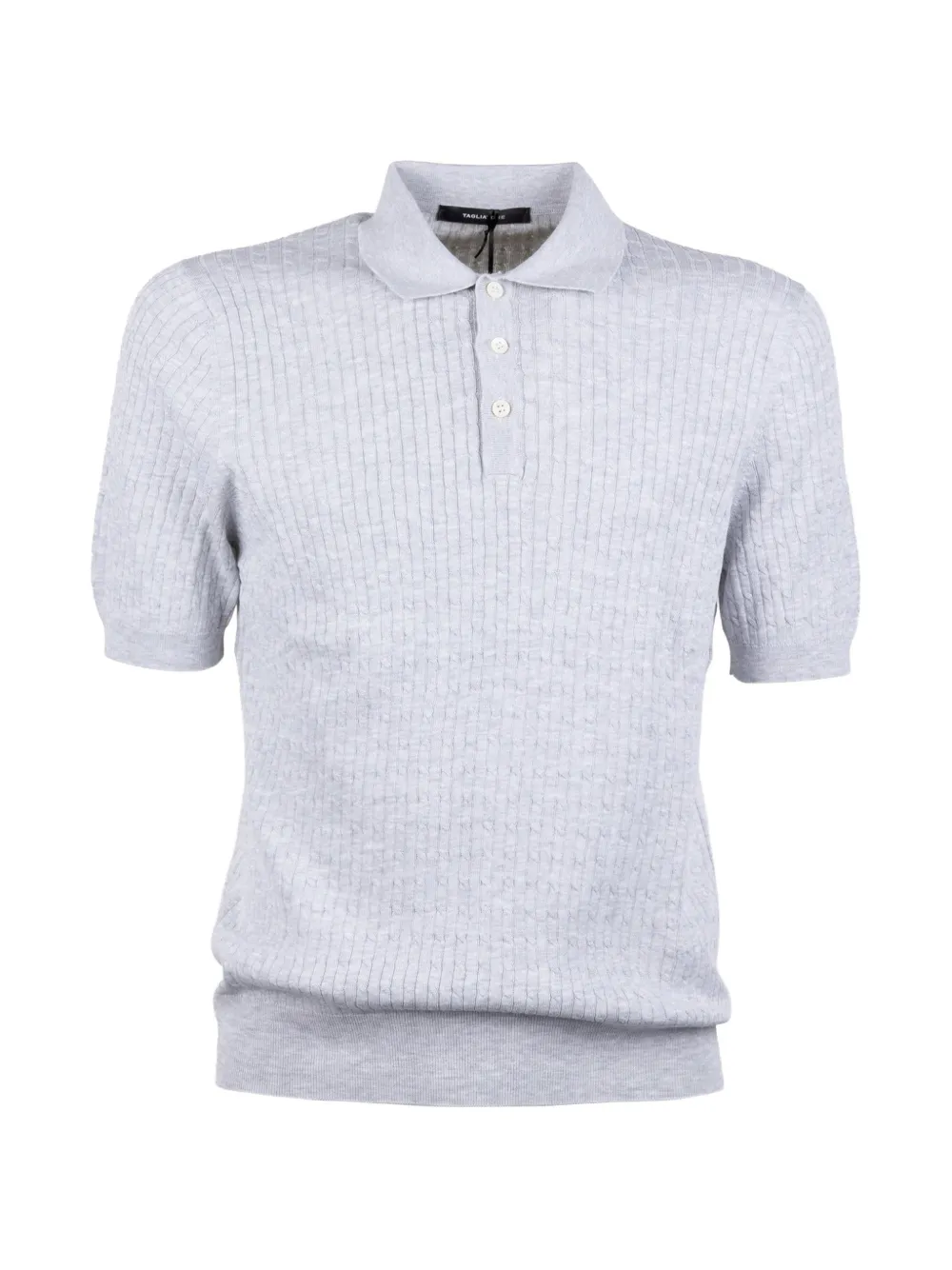 Tagliatore ribbed polo shirt - Grau