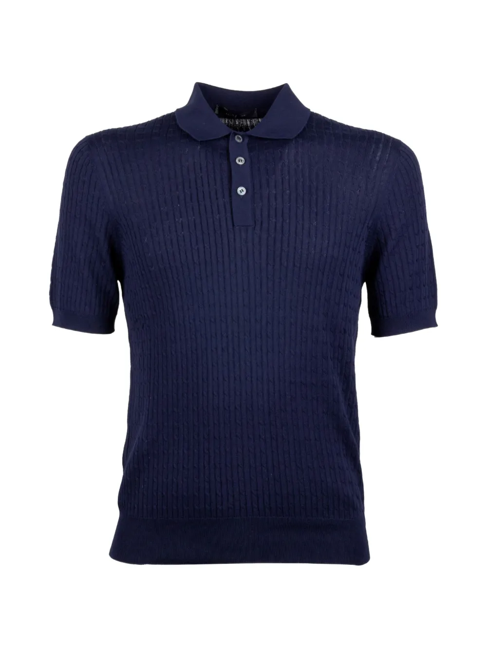 Tagliatore ribbed polo shirt - Blu