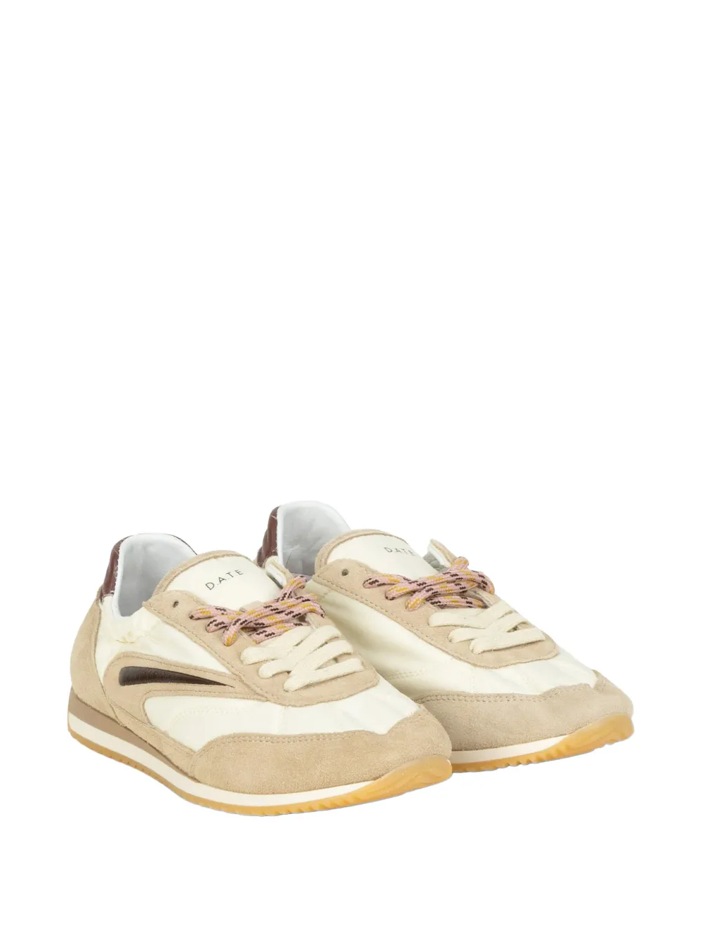 D.A.T.E. suede panelled sneakers Beige
