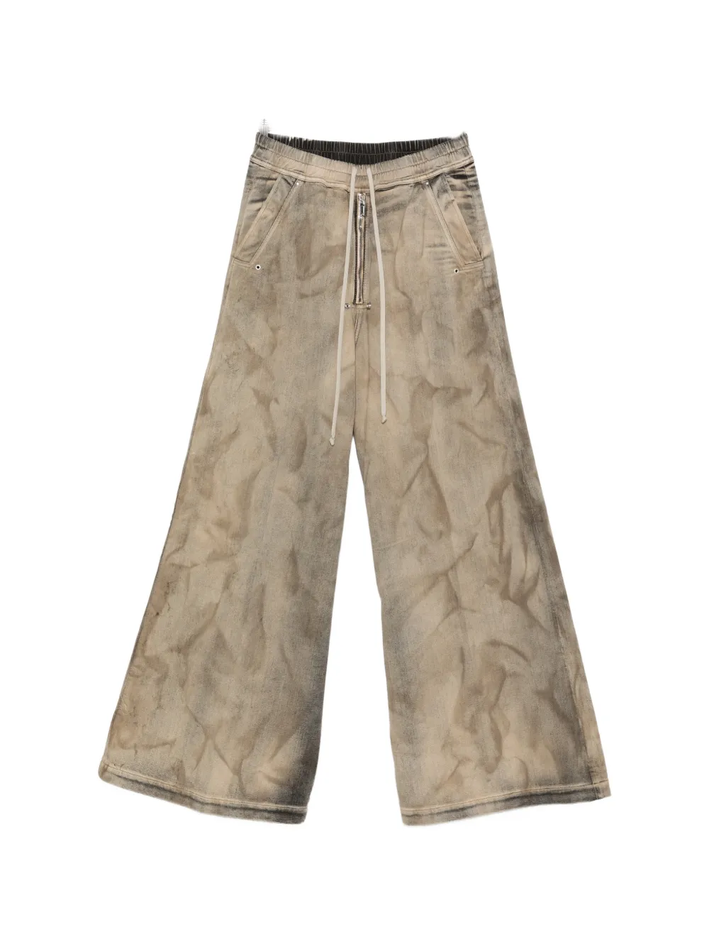 Rick Owens drawstring wide-leg jeans - Toni neutri