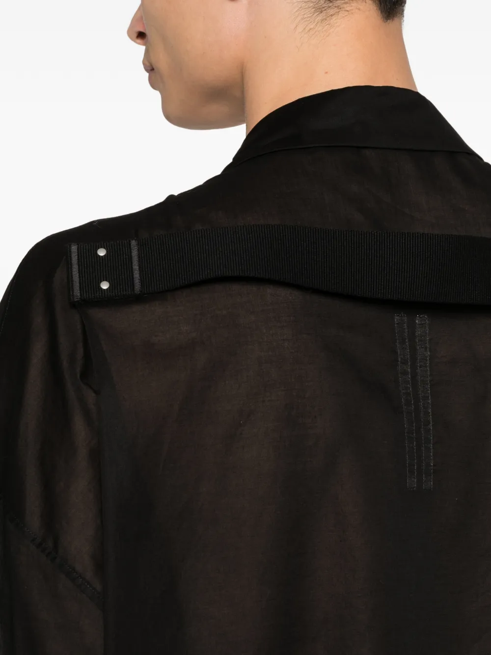Rick Owens Overhemd met borstzak Zwart