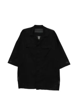 Rick Owens camp-collar flap-pocket Shirt | Black | FARFETCH