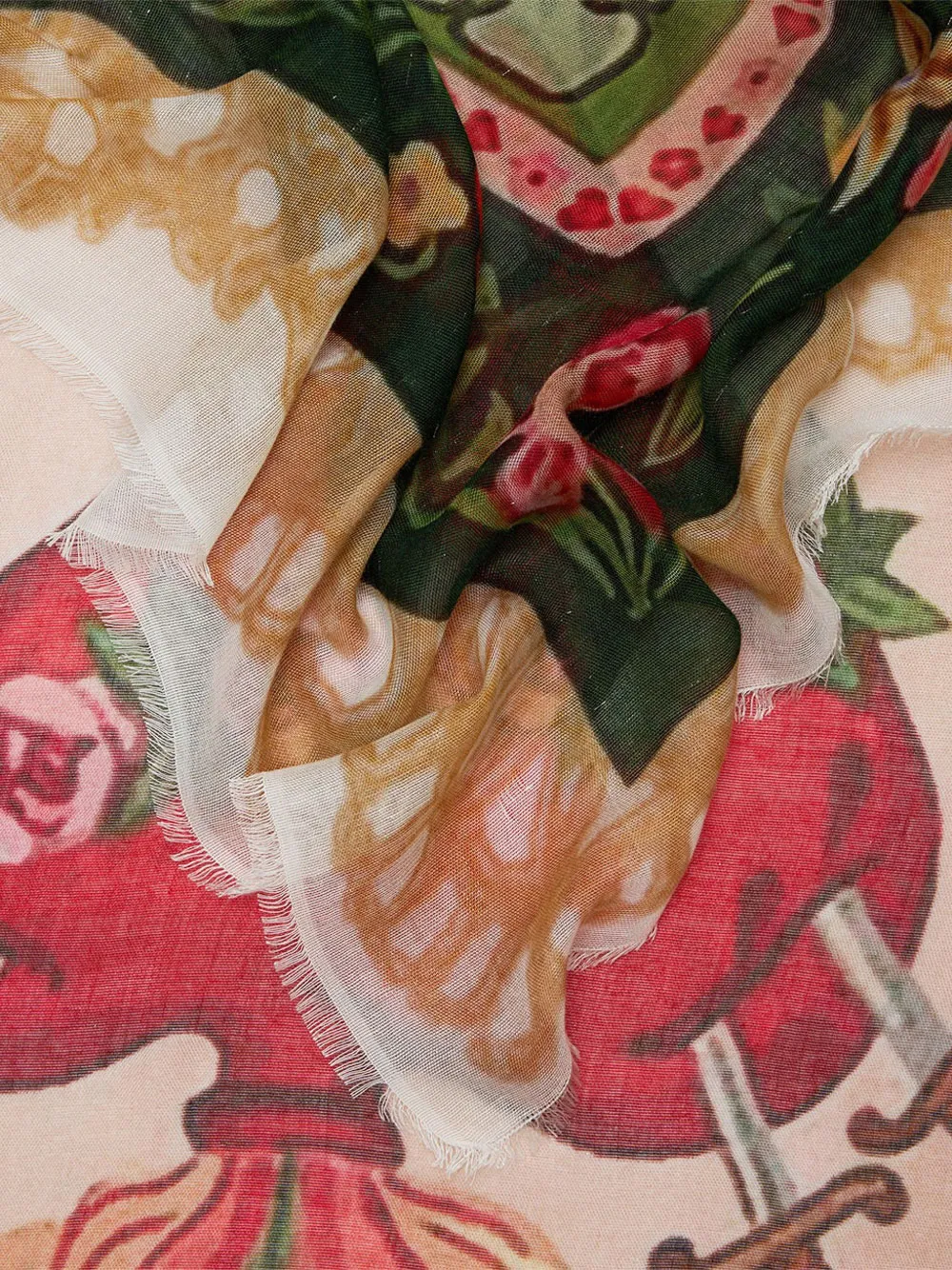  Faliero Sarti Heart Scarf - Green 