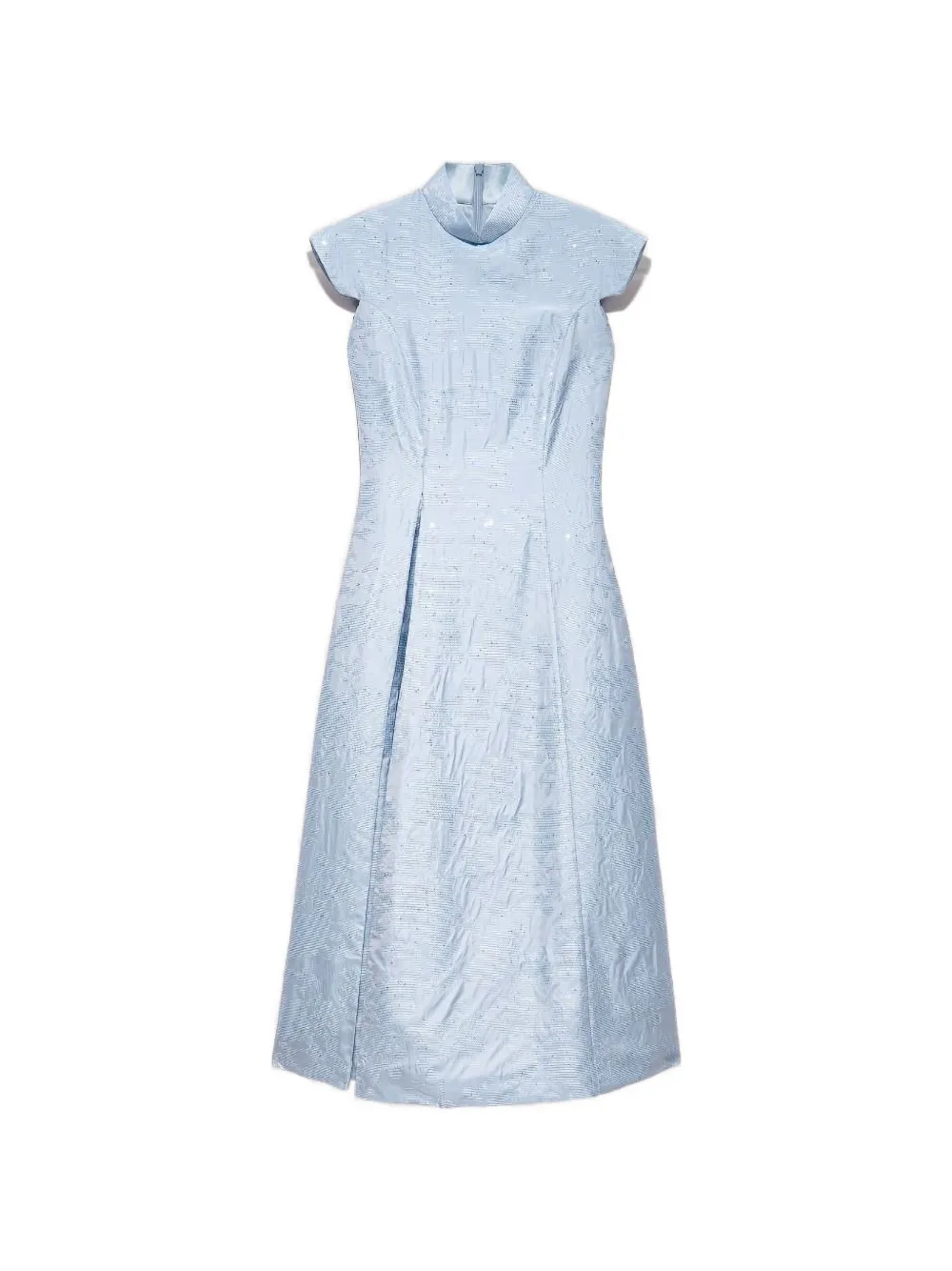 Shanghai Tang sequin geometric dress - Blue