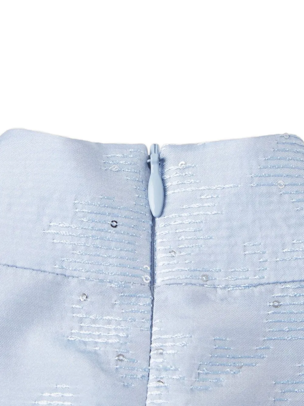 Shanghai Tang Jurk met geometrische print en pailletten Blauw