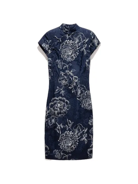 Shanghai Tang Qipao Kleid mit Blumen