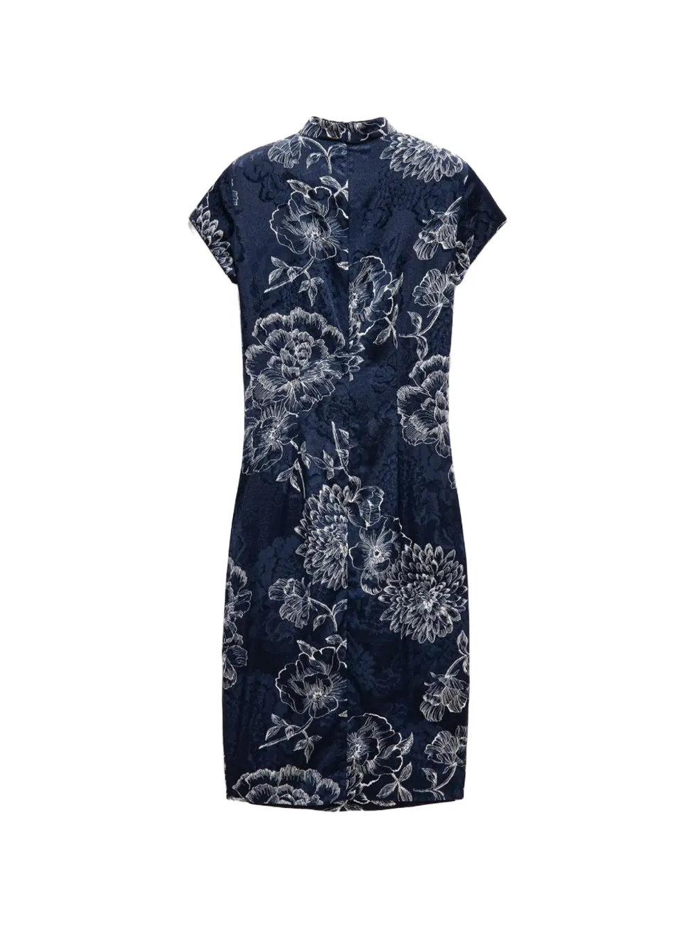 Shanghai Tang Jurk met bloemenprint Blauw