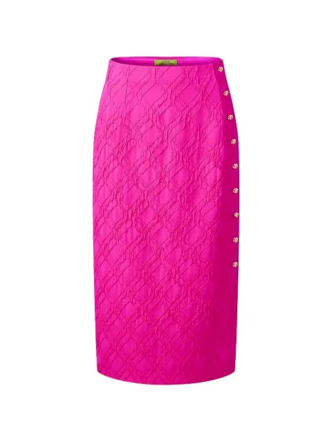 Shanghai Tang flower button skirt