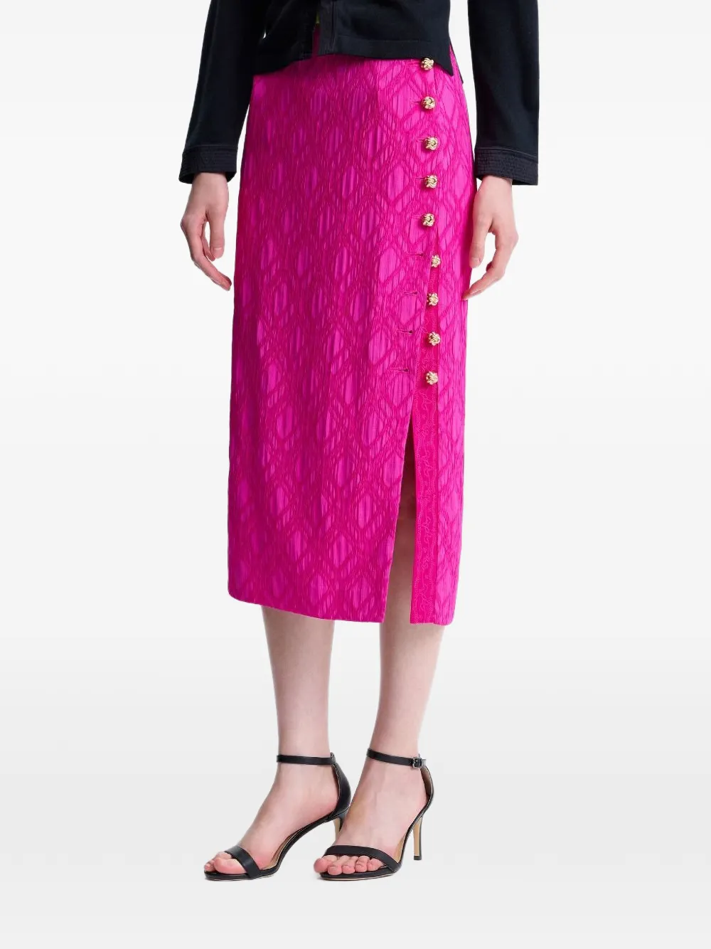 Flower Button Skirt