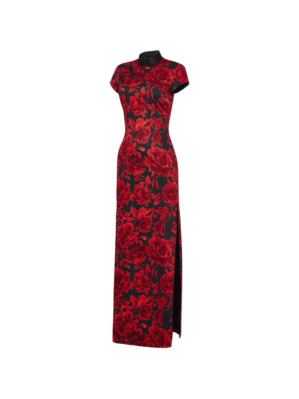 Shanghai Tang Jurk met bloemenprint Rood