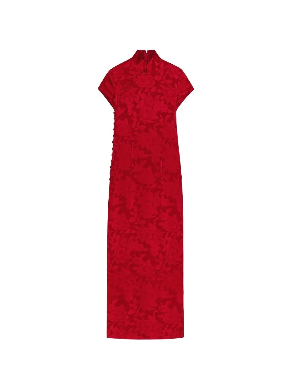 Shanghai Tang floral-print dress - Rot