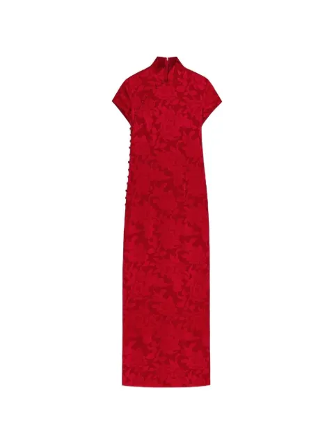 Shanghai Tang Kleid mit Blumen-Print