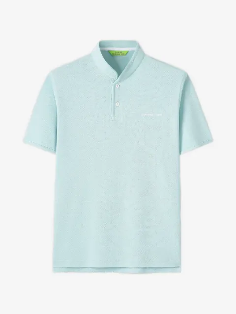Shanghai Tang playera tipo polo con motivo de caballo