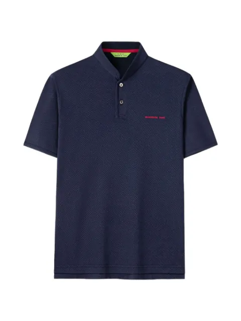 Shanghai Tang playera tipo polo con caballo bordado