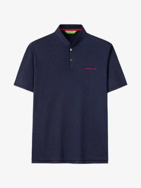 Shanghai Tang playera tipo polo con caballo bordado