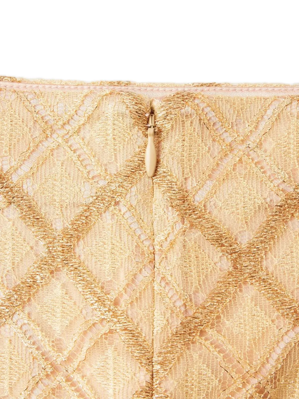 Shanghai Tang Geruite rok Beige