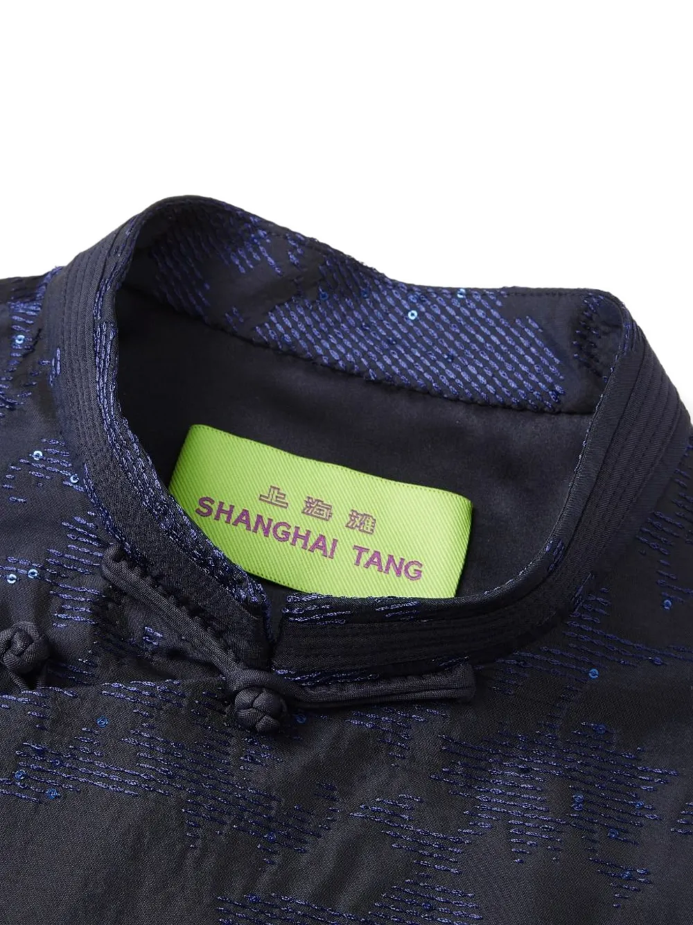 Shanghai Tang Jurk met bloemenprint Blauw