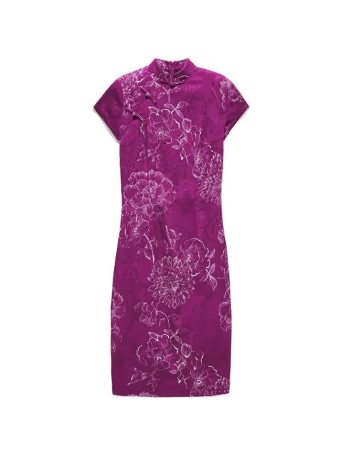Shanghai Tang vestido con estampado floral