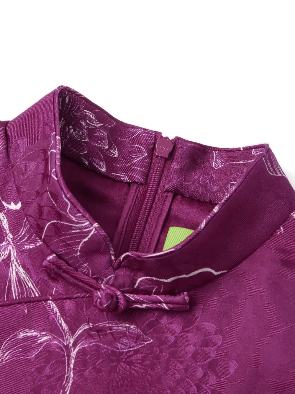 Shanghai Tang Jurk met bloemenprint Paars