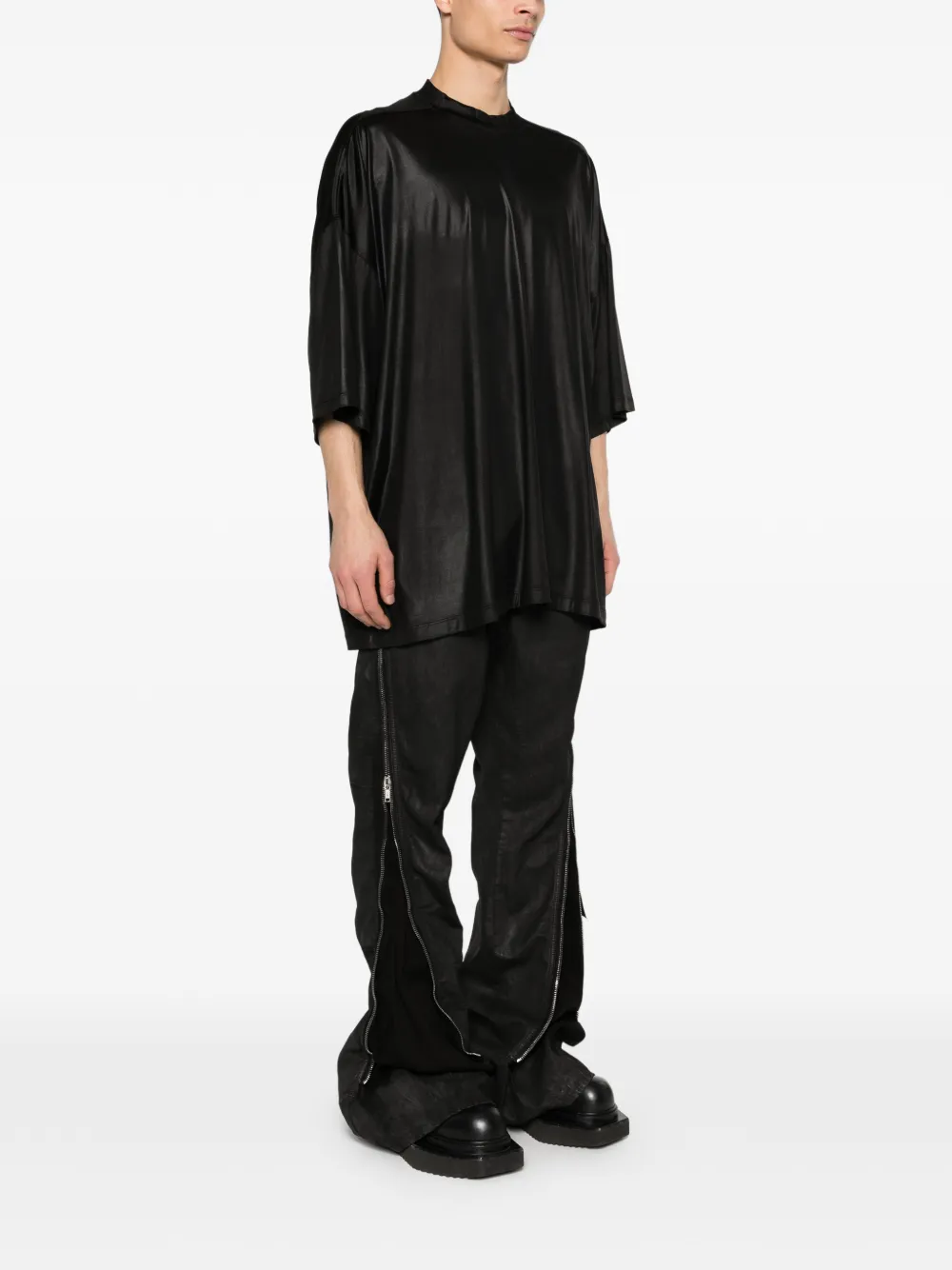Rick Owens DRKSHDW Tommy T-shirt met strikdetail Zwart